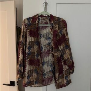 Vintage made in Belgium Multicolor Patterned Shirt